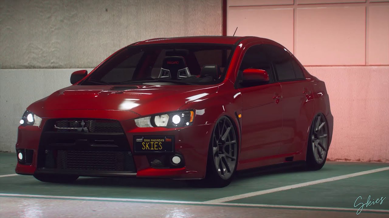 Mitsubishi Evo X Cinematic Edit | GTA V Ultra Realistic Graphics - YouTube