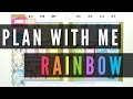 Plan With Me: Rainbow Layout Extravaganza (Happy Planner)