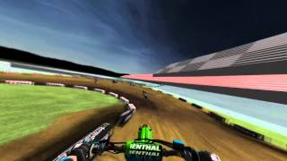 Mx Simulator - 2013 EMF Supercross Rd10 450 Main (First couple laps)