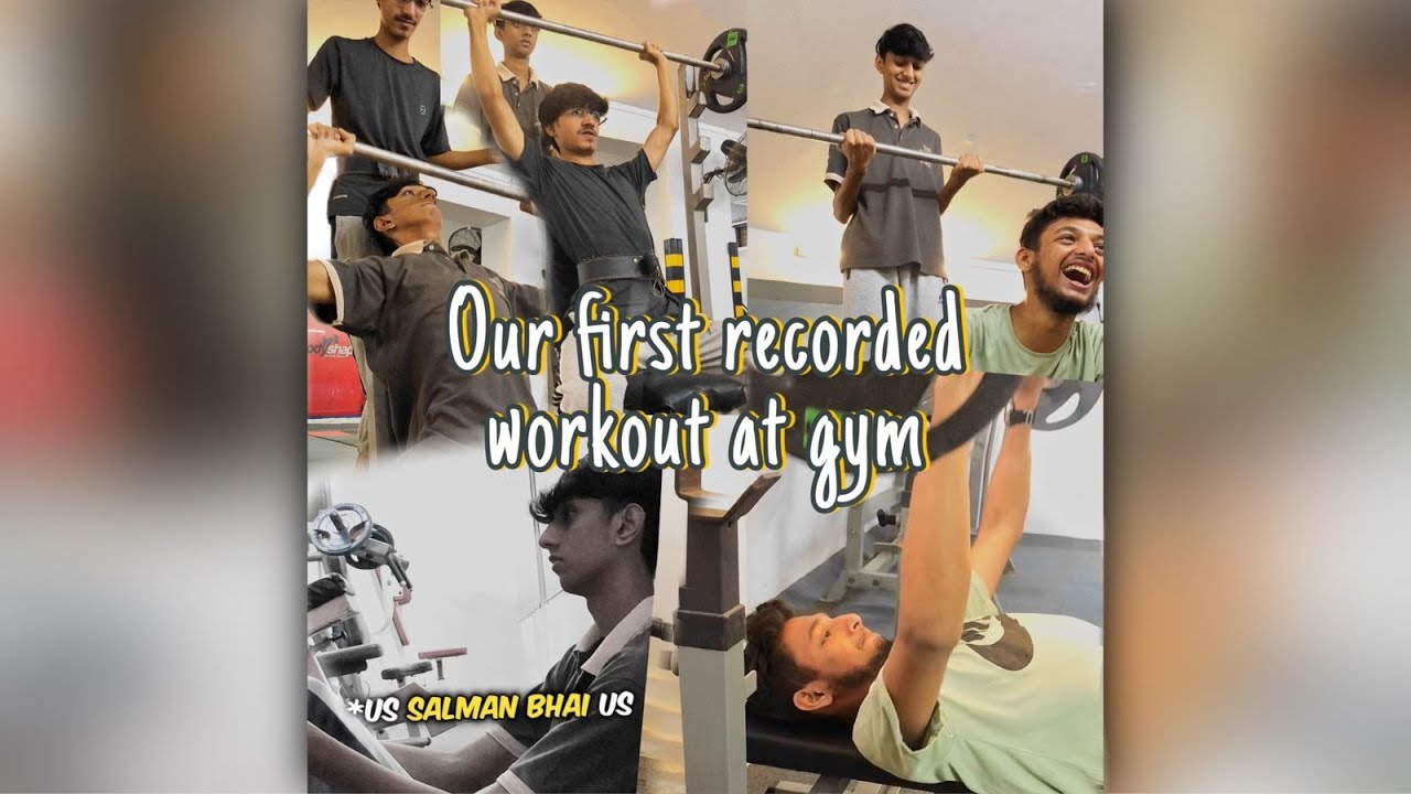 Our First Recorded Workout At GYM 🏋️‍♂️ #ZEROSYTOP #dailyvlog #gym
