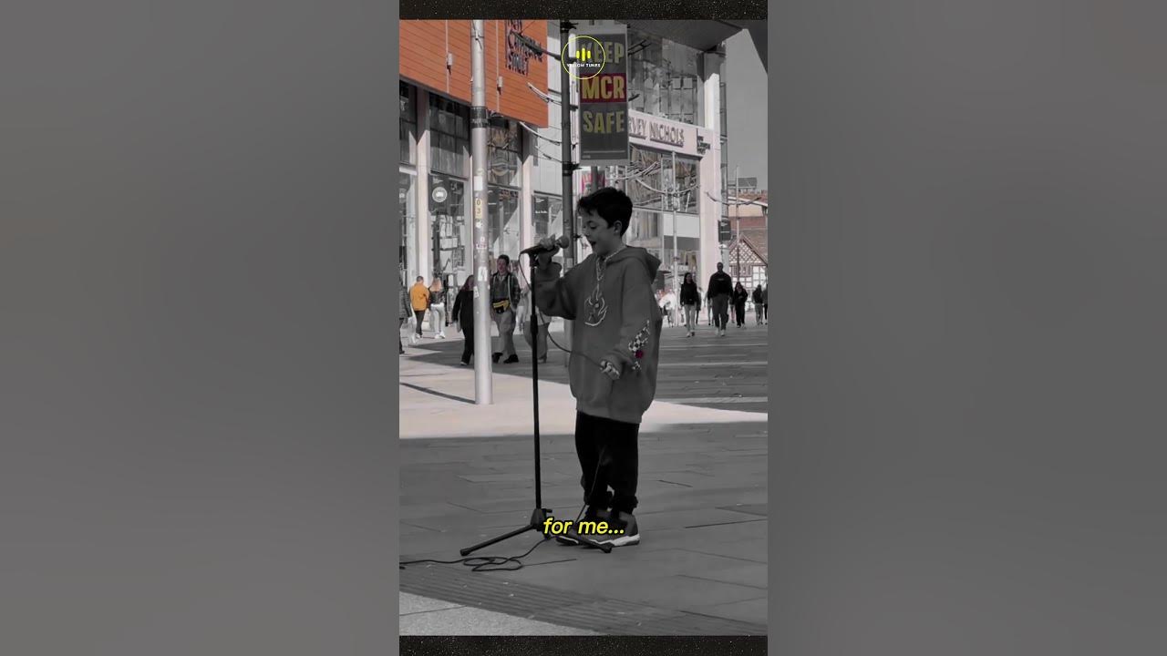 Amazing kid singing "Never Enough" on street