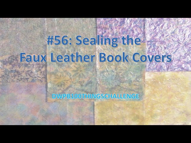 Faux Leather Book Cover: Tissue Paper Technique