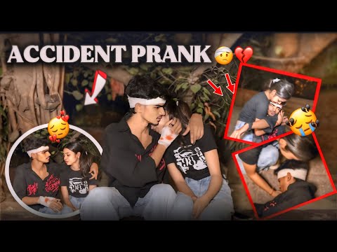 ACCIDENT PRANK ON GUNNU 😭❤️‍🩹 || GUNNU ￼रोने लगी बहुत 🥺💔 || BADAL PRANKS || #prank #viralvideo 