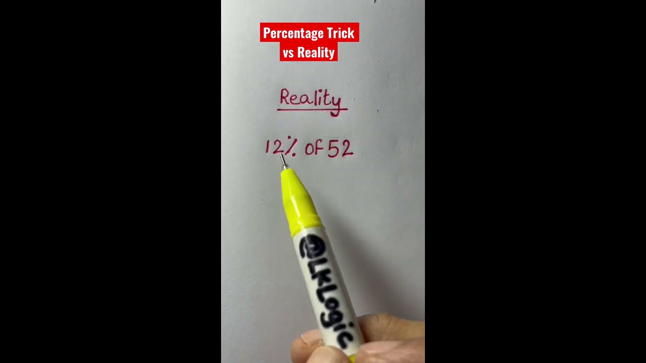 Percentage Trick Vs Reality 