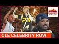 Who would sit on "celebrity row" for the Cleveland Cavaliers in G3 against the New York Knicks?