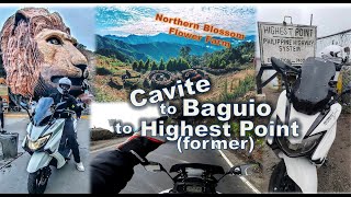 Manila to Baguio to Highest Point (Atok) Northern Blossom Flower Farm - Suzuki Burgman Street 125