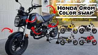 Honda GROM | Body Panel Color Swap