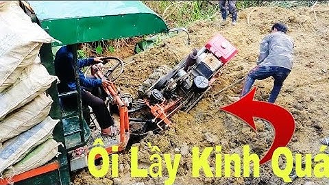 Xe Độ Công Nông Càng Cải Tiến Không Cần Vô Lăng Lái, Xe Cầu Đẩy Chở Mì Lầy Kinh Điển