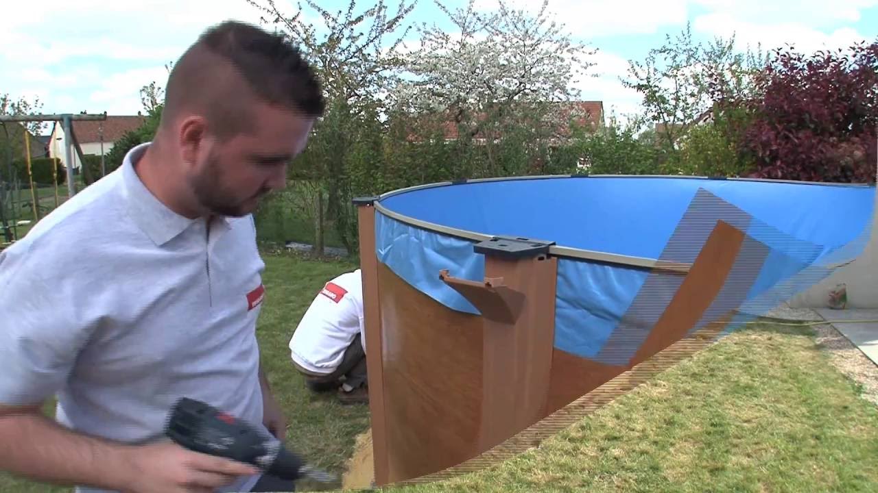Installer une piscine horssol Montage poteaux et margelles (5/6) YouTube Installer une piscine horssol Montage poteaux et margelles (5/6) YouTube