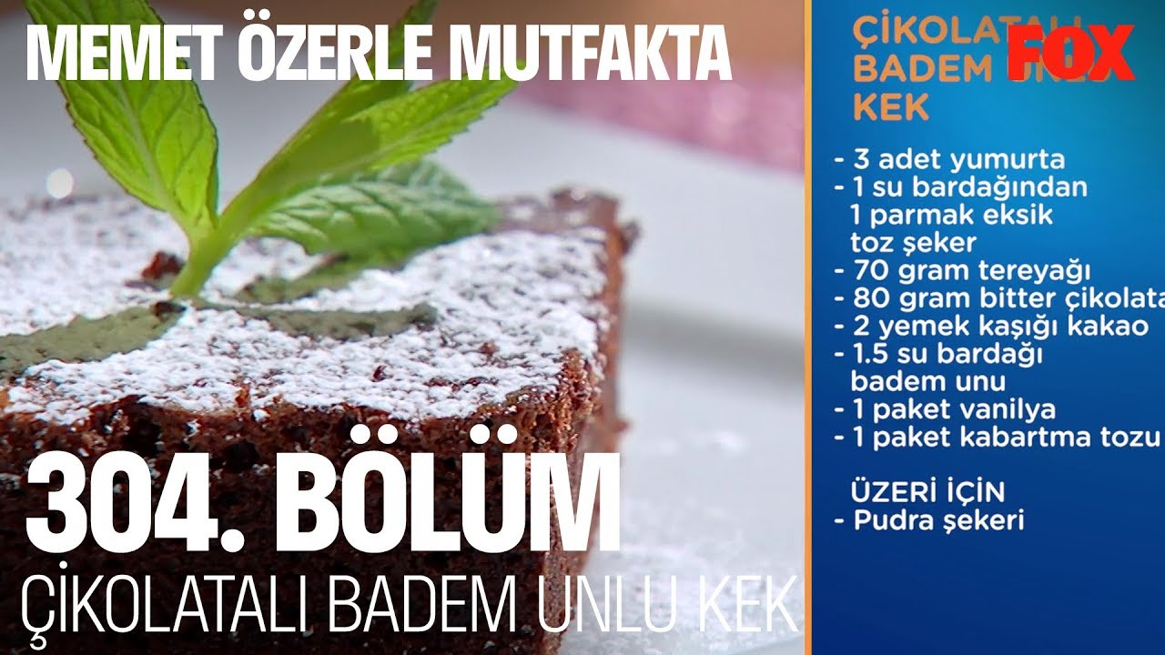 Çikolatalı Badem Unlu Kek.. YouTube