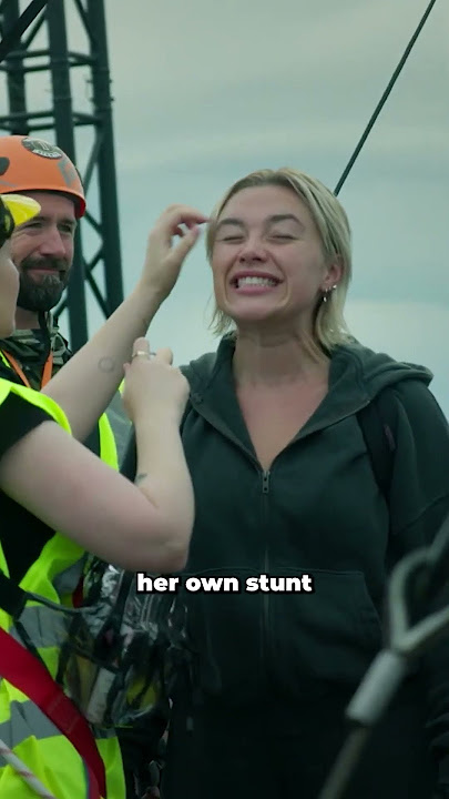 Florence Pugh Jumped Off the World’s Second Tallest Building—Multiple Times! #florencepugh #shorts