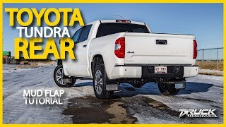 Custom, no body drill, mudflaps for 2014-2018 toyota tundra. front
installation video: https://www./watch?v=_evsb4lqu98 - vehicle
specific fit n...