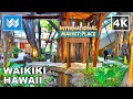 [4K] International Market Place in Waikiki Hawaii - 2021 Walking Tour 🎧