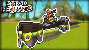 We Built and Raced Thruster Powered Drill Sleds! (Scrap Mechanic Multiplayer Monday)