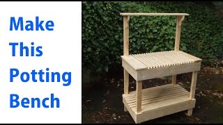 How to Build A Outdoor Potting Bench - woodworkweb Full Article - http://goo.gl/S4FQWE Constructing a potters bench or potters stand is fun and easy, and if you want to make the