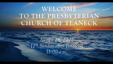 12TH Sunday After Pentecost Rev. Richard Spaulding...