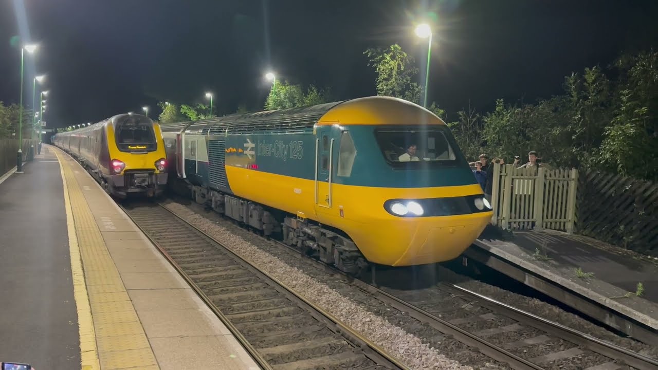 Fantastic night at Tamworth with last XC HST FareWell tour from Swanage to Leeds And Freight Trains