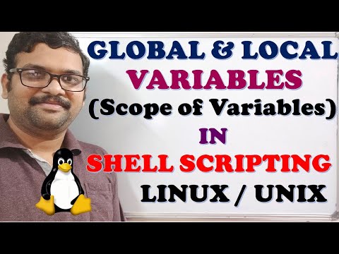 LOCAL AND GLOBAL VARIABLES (SCOPE OF VARIABLES) IN SHELL SCRIPTING - LINUX / UNIX