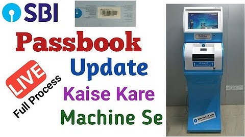 Passbook Update Kaise Kare Printing Machine Se || How to Update SBI Passbook on machine