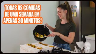 MARMITA PARA UMA SEMANA EM 30 MINUTOS! SERÁ QUE DÁ TEMPO? | DESAFIO THAISA LEAL