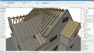 стропильная система в Архикаде.часть 9