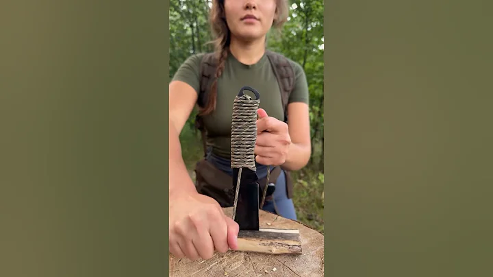 Handle Wrap for Your Knife Using Rope 🪢 🔪 Trusted Bushcraft #bushcraft #camping #outdoors #survival