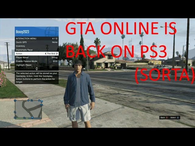 GTA Online on PS3 is back in 2023 (SORTA) 