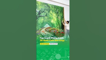 Tranh dán tường phong cảnh cho quán cafe #shorts