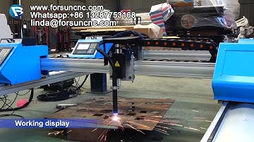 Portable CNC Metal Plasma Cutting Machine Working video