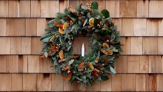 Creating a Festive Wreath with Natural Materials! 🌿🕯\/\/ Garden Answer