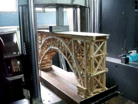 Concurso de puentes de madera UAQ "puente ganador"...
