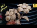 How to Make Jute Flower | DIY Rope Flower | Jute Craft Decoration Design