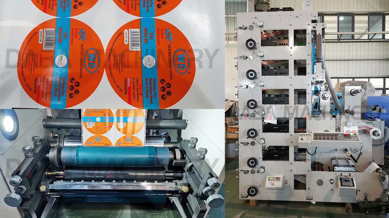 DBRY six colors flexo printing machine in June - YouTube