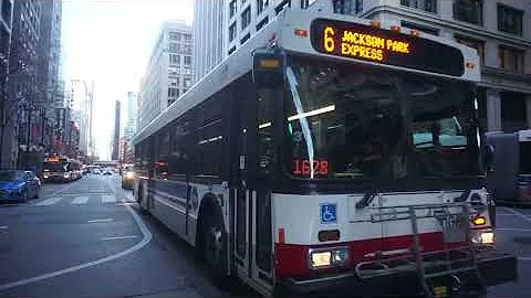 CTA Bus: Lakefront/79th bound D40LF 1088 Rt.6 at State St/Madison St