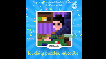 Nonogram Color Daily Challenge 26 October 2023- solution / answer /how to solve puzzle #brainsgrow