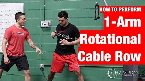 1 Arm Rotational Cable Row