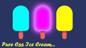 AMAZING ICE CREAM USING HTML AND CSS|DO YOU KNOW THIS DESIGN?@pinkweb0