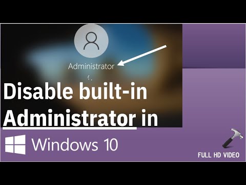 Video: How To Disable The System Administrator