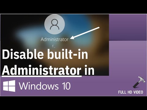 वीडियो: सिस्टम एडमिनिस्ट्रेटर को डिसेबल कैसे करें