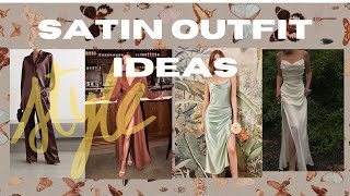 satin outfit ideas style pinterest elegant clothing