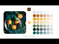 How to create color palette from a photo  adobe illustrator  save to swatches