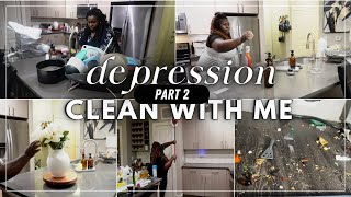 DEPRESSION CLEAN WITH ME  PART 2 | COMPLETE DISASTER  KITCHEN DEEP CLEAN | FAITH MATINI
