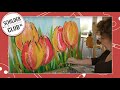 Tulpen schilderen met Corrie Leushuis van Schilderclub.nl | schilderles acrylverf beginners