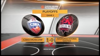 Highlights: CSKA Moscow-Baskonia Vitoria Gasteiz, Game 2