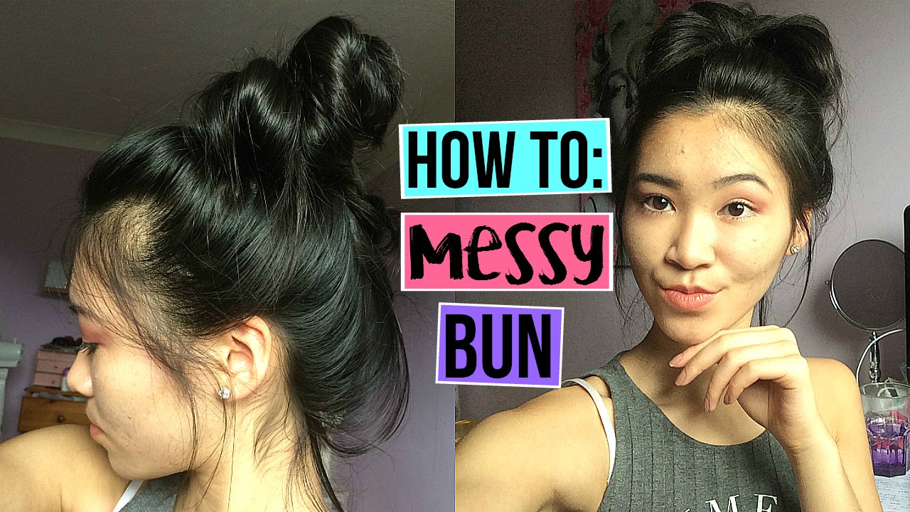 How To Messy Bun Tutorial Luciana Youtube