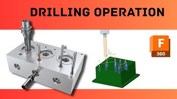 Drilling operation in fusion 360 CAM part #8