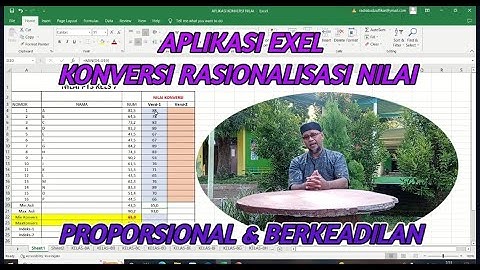 SUPER  MUDAH..!! Buat "APLIKASI KONVERSI NILAI" dalam EXEL Rasional, Proporsional, dan  Berkeadilan