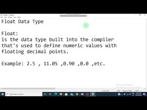 C++ | What is float data type