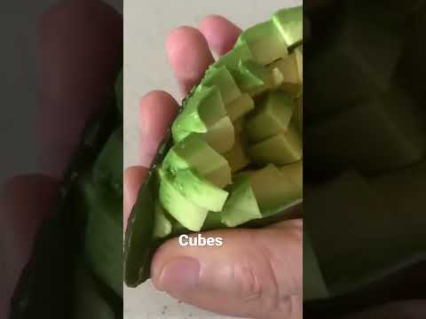 How I cut a avocado  slices or cubes?