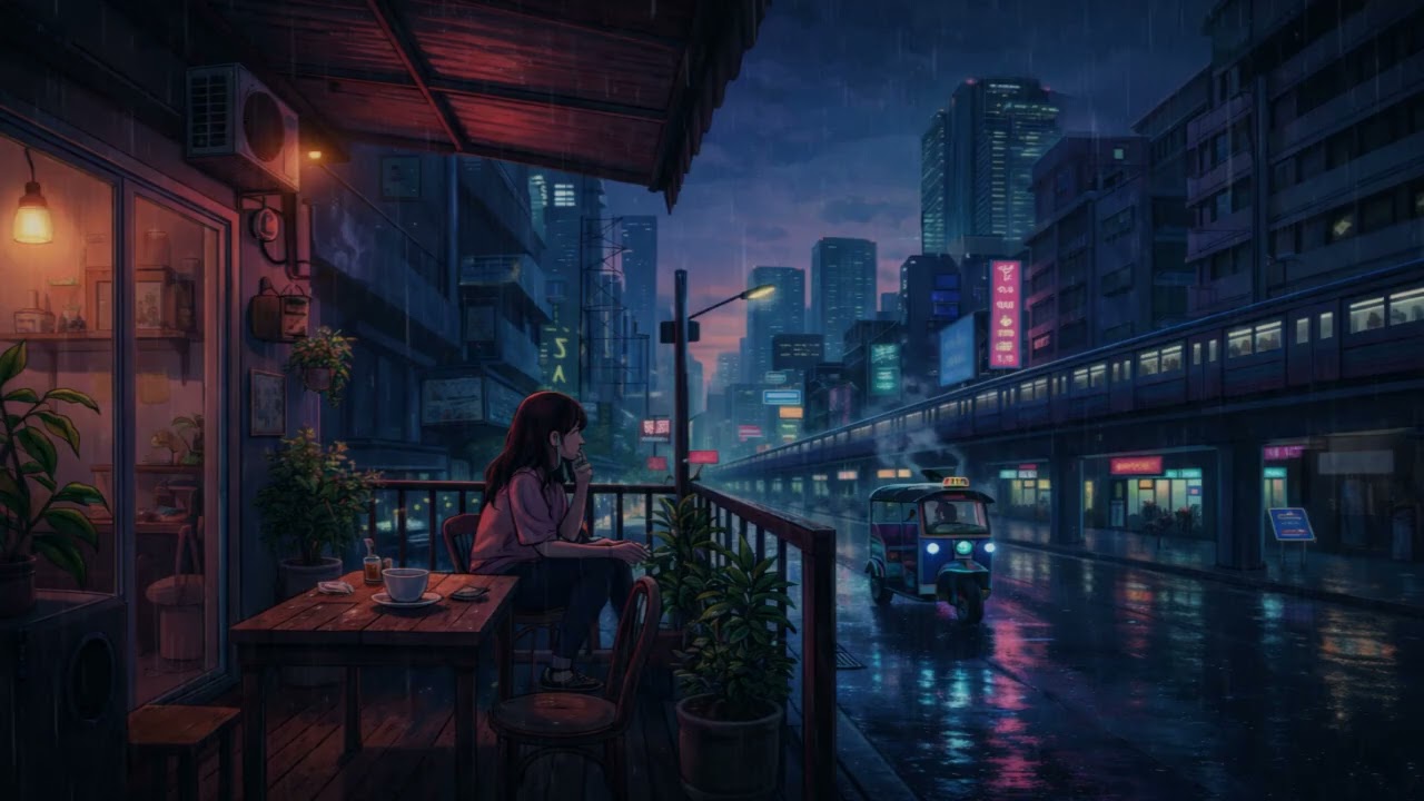 Bangkok After Rain 🌧️ | Chill Lofi City Nights | BKK Midnight Lofi